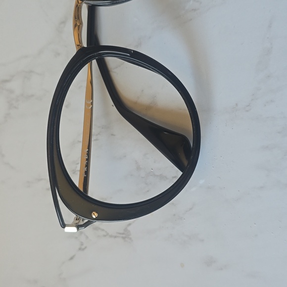 ✨️ Prada Catwalk Women's Eyeglasses Frames Sunglasses Black Cateye - Authentic - Picture 10 of 11